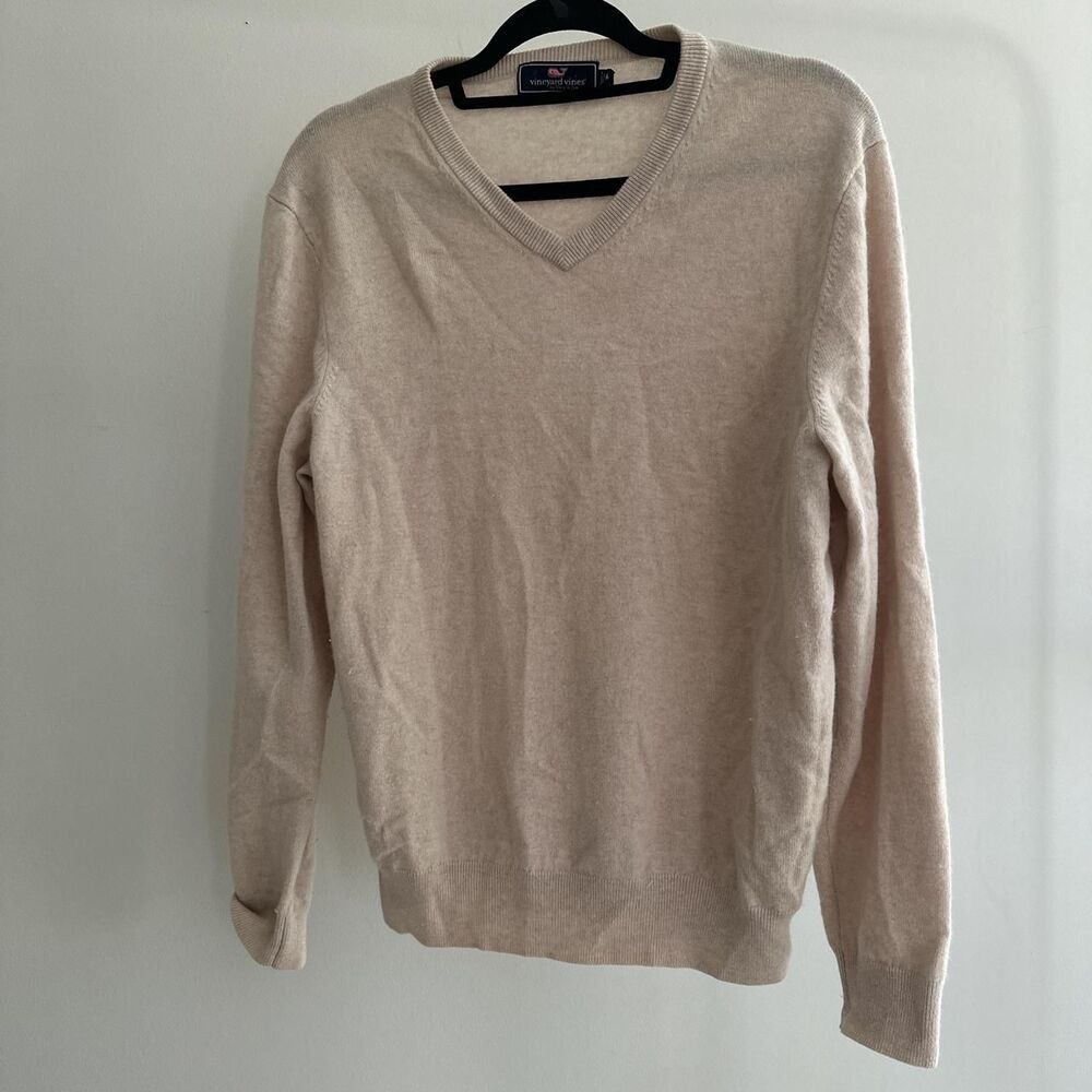 Vineyard-vines Women's Pink and Tan Jumper